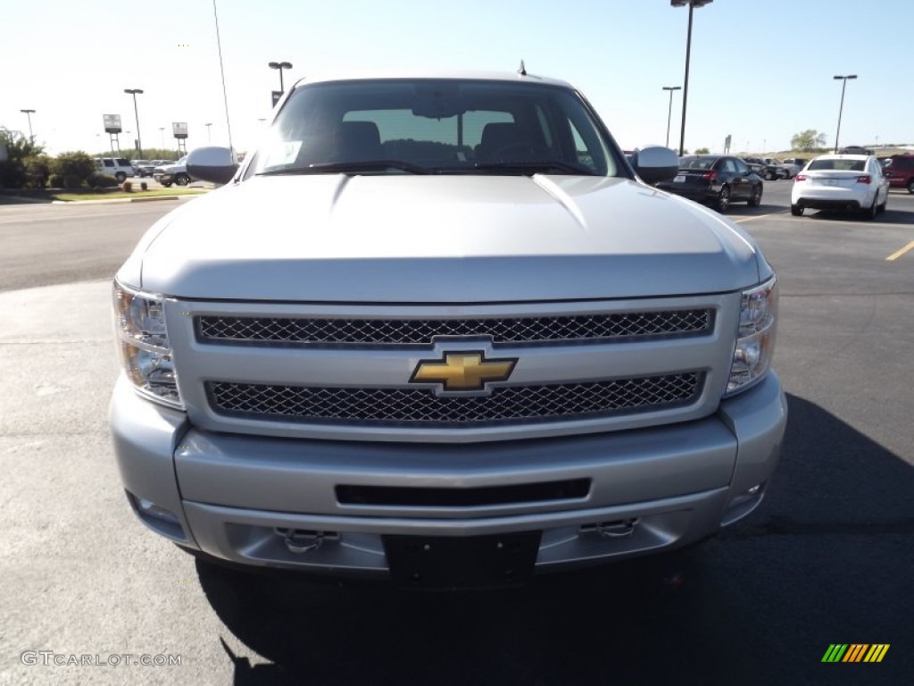2011 Silverado 1500 LT Crew Cab 4x4 - Sheer Silver Metallic / Ebony photo #2