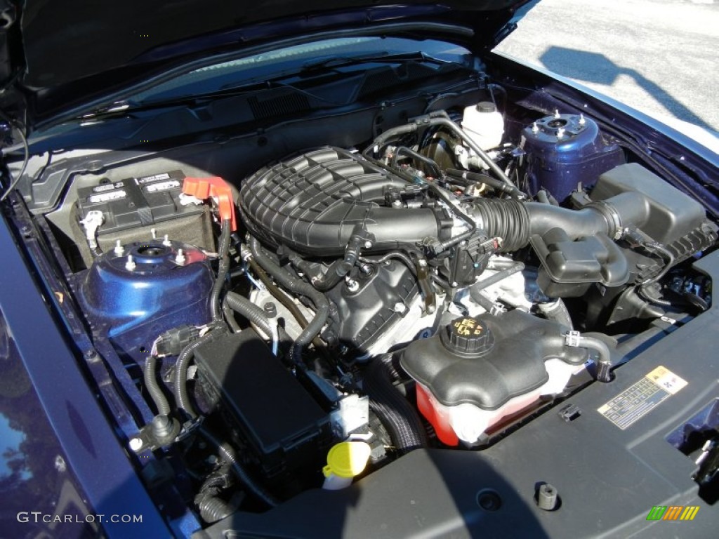 2012 Mustang V6 Premium Coupe - Kona Blue Metallic / Stone photo #11