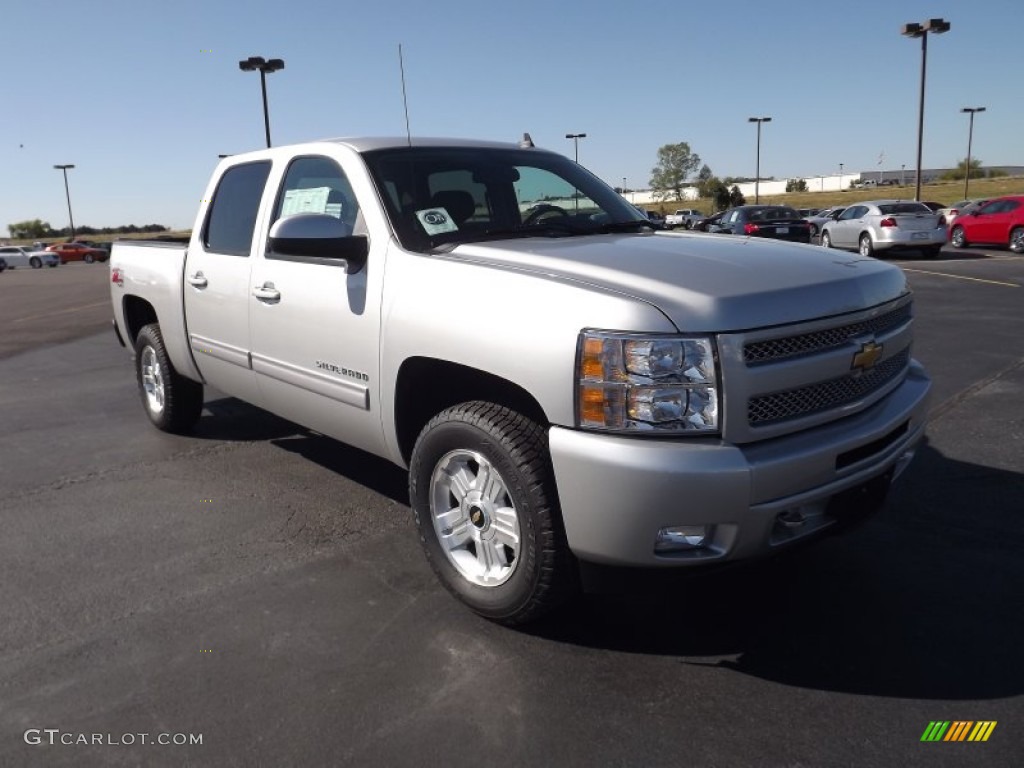 2011 Silverado 1500 LT Crew Cab 4x4 - Sheer Silver Metallic / Ebony photo #3