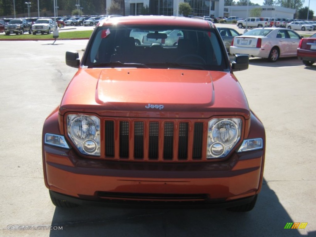 2009 Liberty Sport - Sunburst Orange Pearl / Dark Slate Gray photo #8