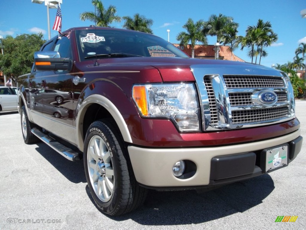 2010 F150 King Ranch SuperCrew - Royal Red Metallic / Chapparal Leather photo #2