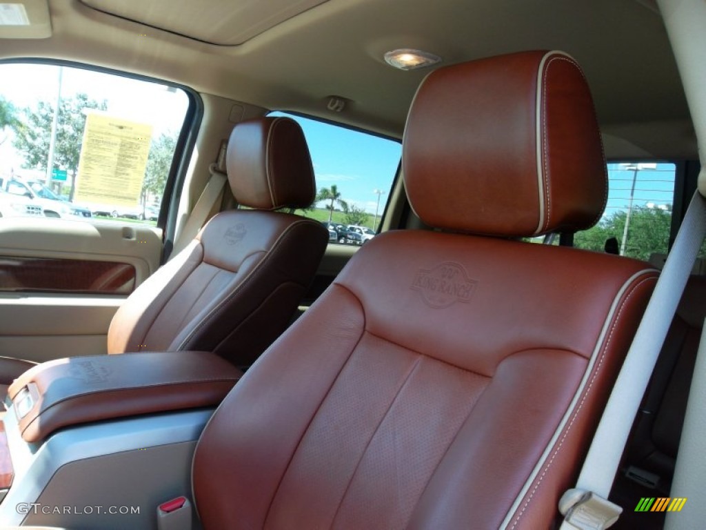 2010 F150 King Ranch SuperCrew - Royal Red Metallic / Chapparal Leather photo #18