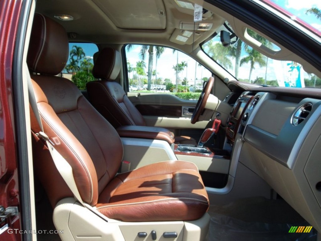 2010 F150 King Ranch SuperCrew - Royal Red Metallic / Chapparal Leather photo #21