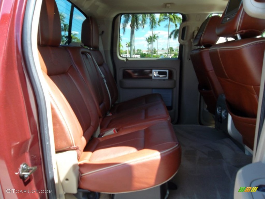 2010 F150 King Ranch SuperCrew - Royal Red Metallic / Chapparal Leather photo #24