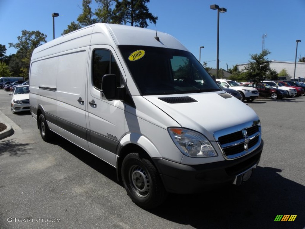 2008 Sprinter Van 2500 High Roof Cargo - Arctic White / Gray photo #1