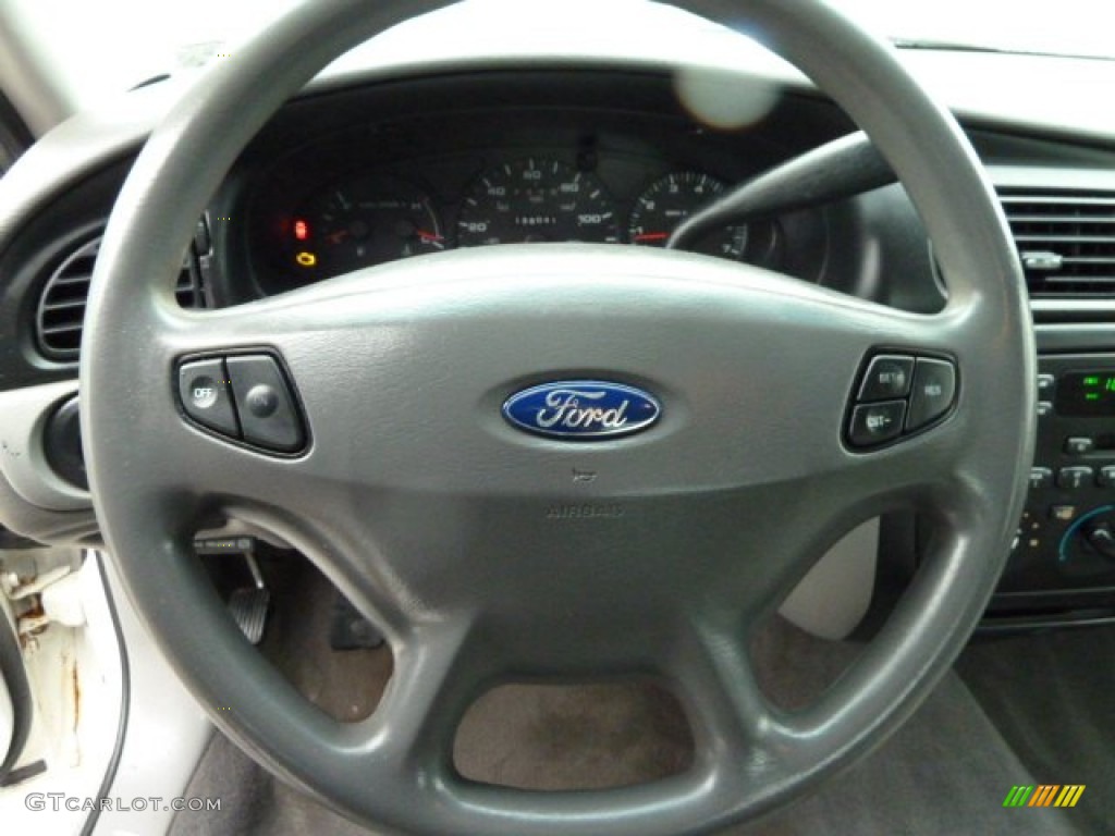 2000 Ford Taurus SES Medium Graphite Steering Wheel Photo #54881450
