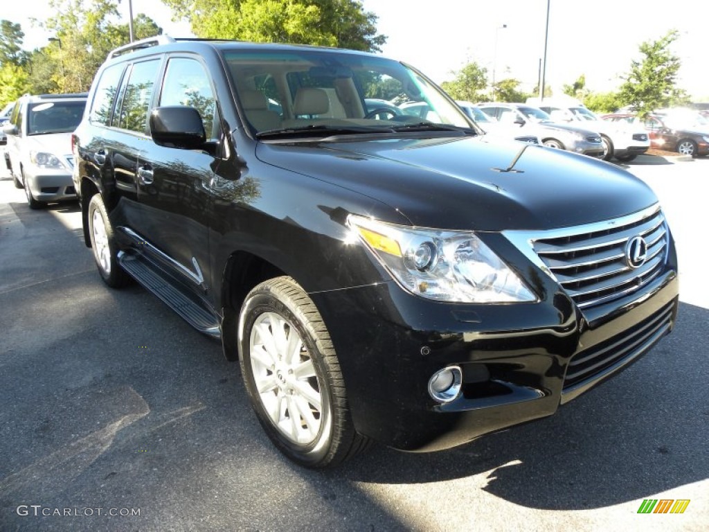2008 LX 570 - Onyx Black / Cashmere photo #1