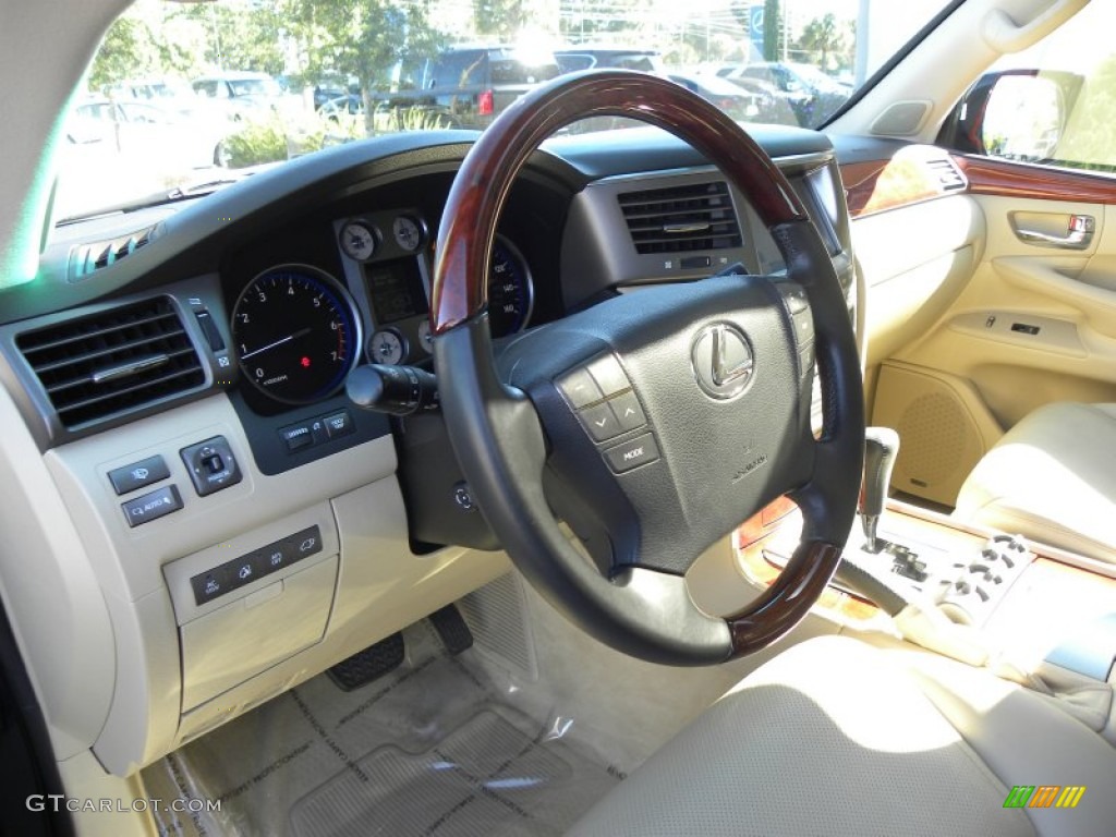 2008 LX 570 - Onyx Black / Cashmere photo #3