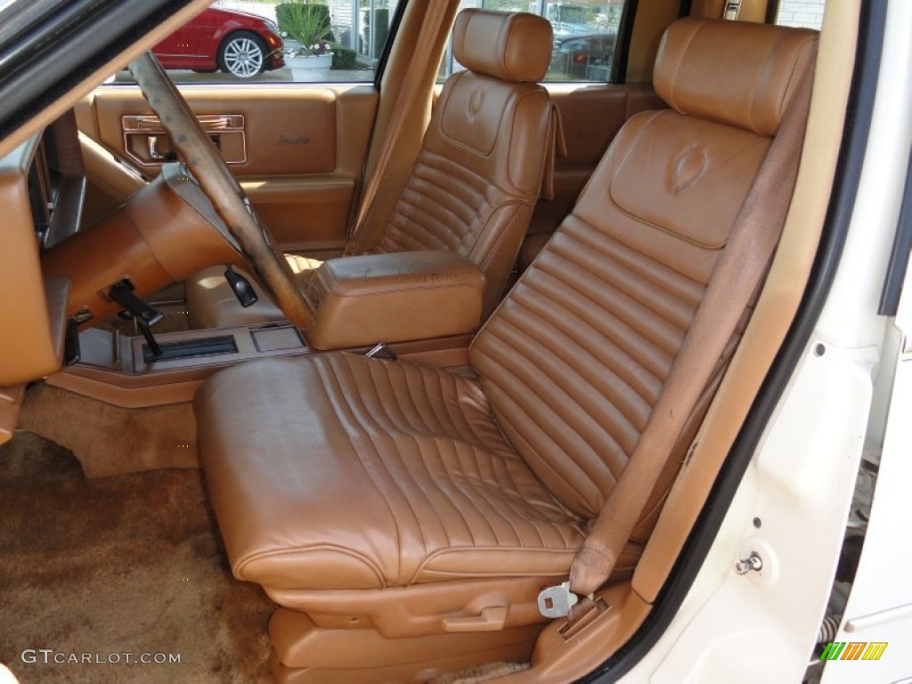 Saddle Interior 1988 Cadillac SeVille Standard SeVille Model Photo #54882670