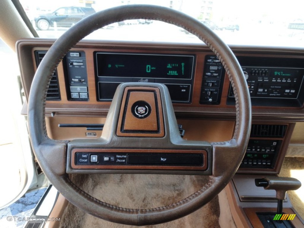 1988 Cadillac SeVille Standard SeVille Model Saddle Steering Wheel Photo #54882682