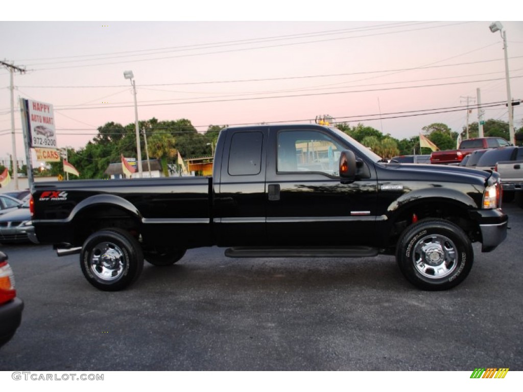 Black 2005 Ford F350 Super Duty XLT SuperCab 4x4 Exterior Photo #54883249
