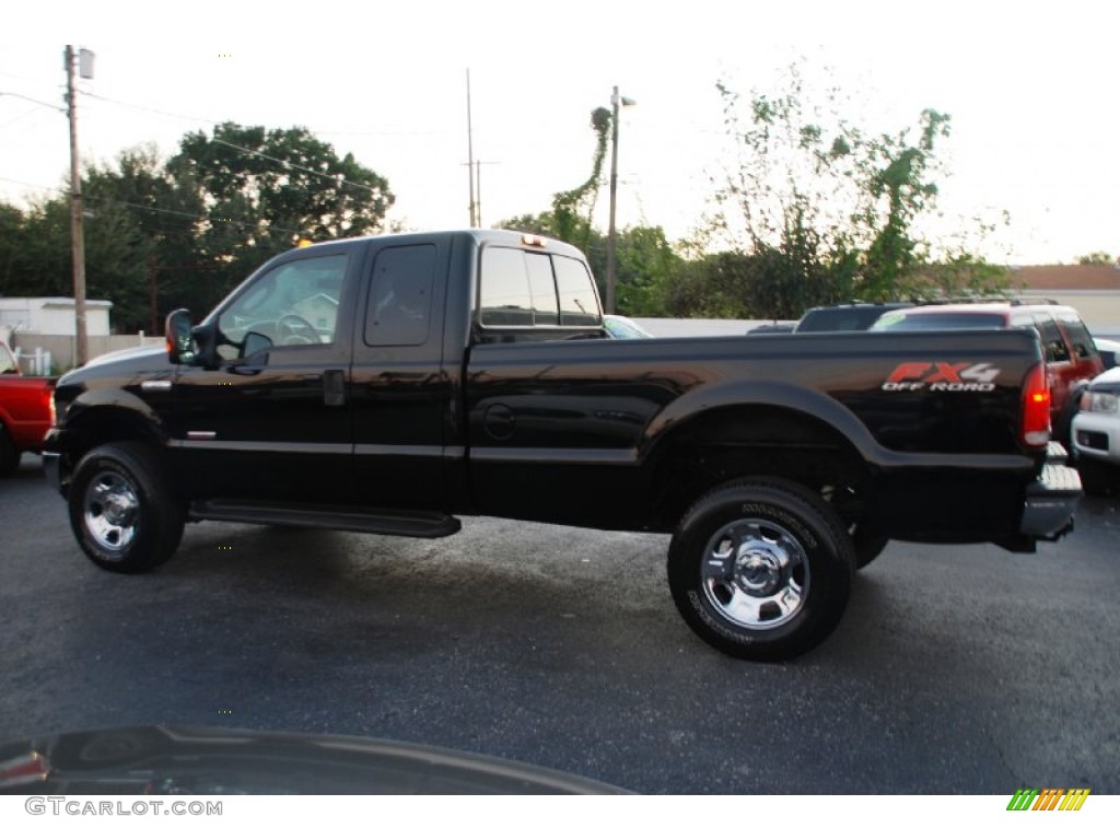 Black 2005 Ford F350 Super Duty XLT SuperCab 4x4 Exterior Photo #54883312