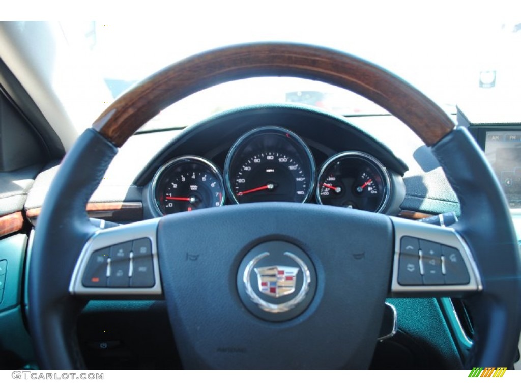 2008 Cadillac CTS Hot Lava Edition Sedan Ebony Steering Wheel Photo #54884206