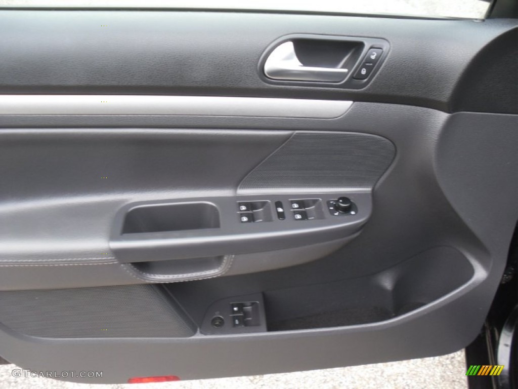 2009 Volkswagen Jetta Wolfsburg Edition Sedan Anthracite Door Panel Photo #54884362