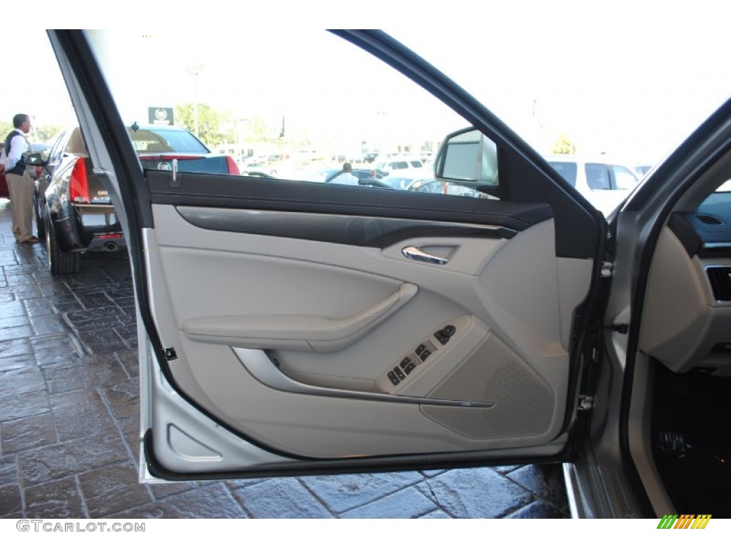 2012 Cadillac CTS 3.0 Sedan Light Titanium/Ebony Door Panel Photo #54884493