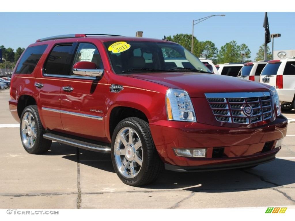 2011 Escalade  - Infrared Tincoat / Cashmere/Cocoa photo #3