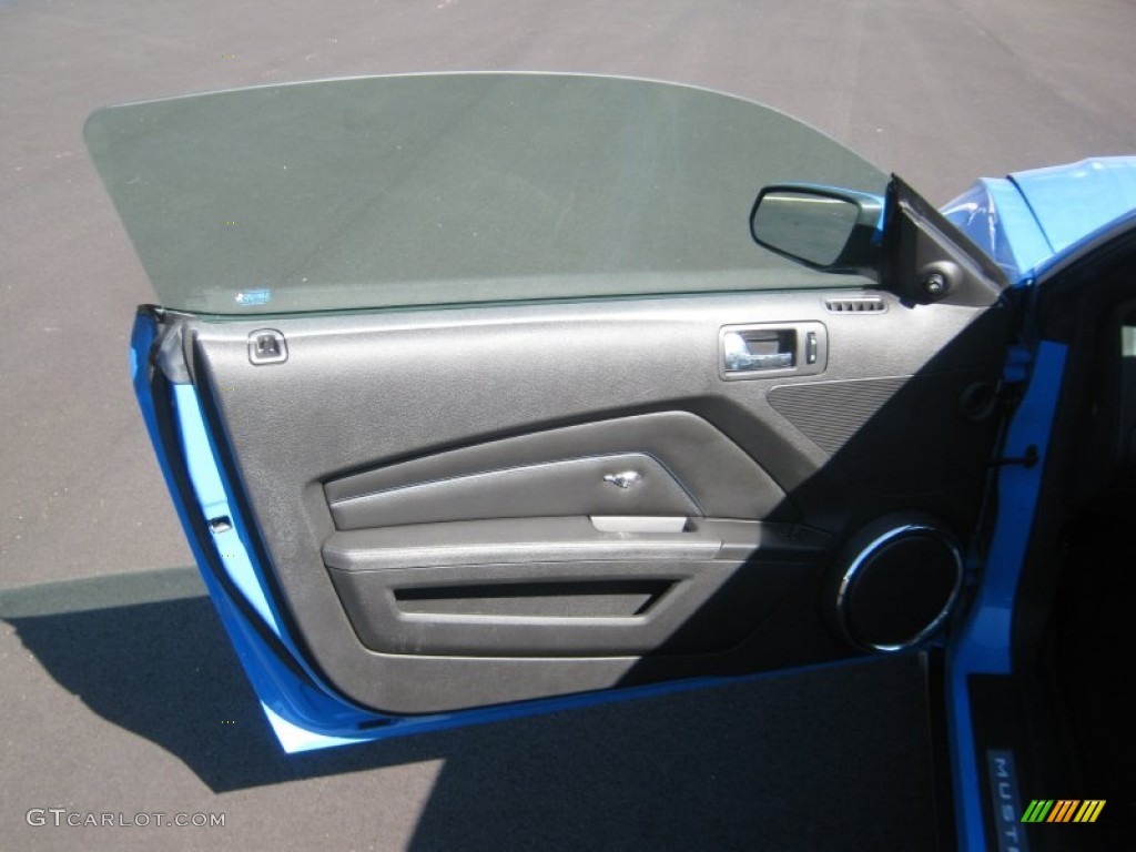 2010 Mustang GT Premium Coupe - Grabber Blue / Charcoal Black/Grabber Blue photo #16