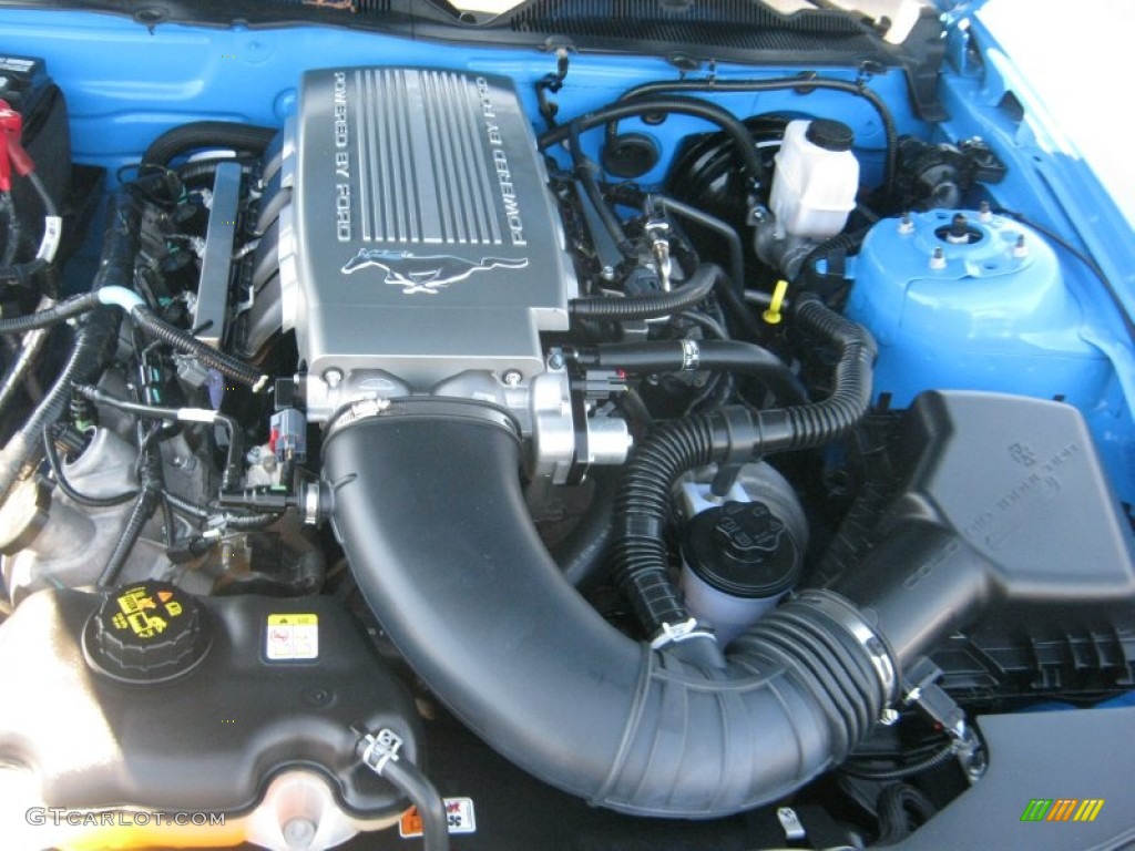 2010 Mustang GT Premium Coupe - Grabber Blue / Charcoal Black/Grabber Blue photo #22