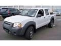 Cloud White 2002 Nissan Frontier XE Crew Cab 4x4