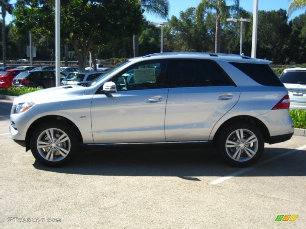 2012 ML 350 4Matic - Iridium Silver Metallic / Black photo #2