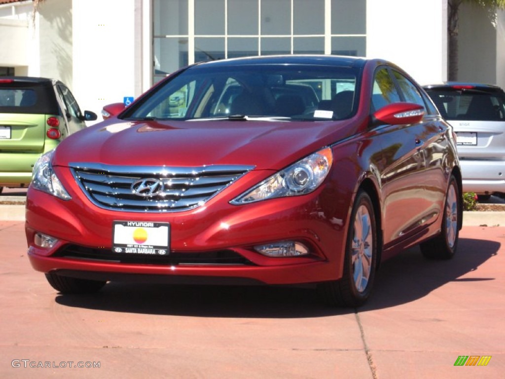 2012 Sonata Limited - Sparkling Ruby Red / Camel photo #1