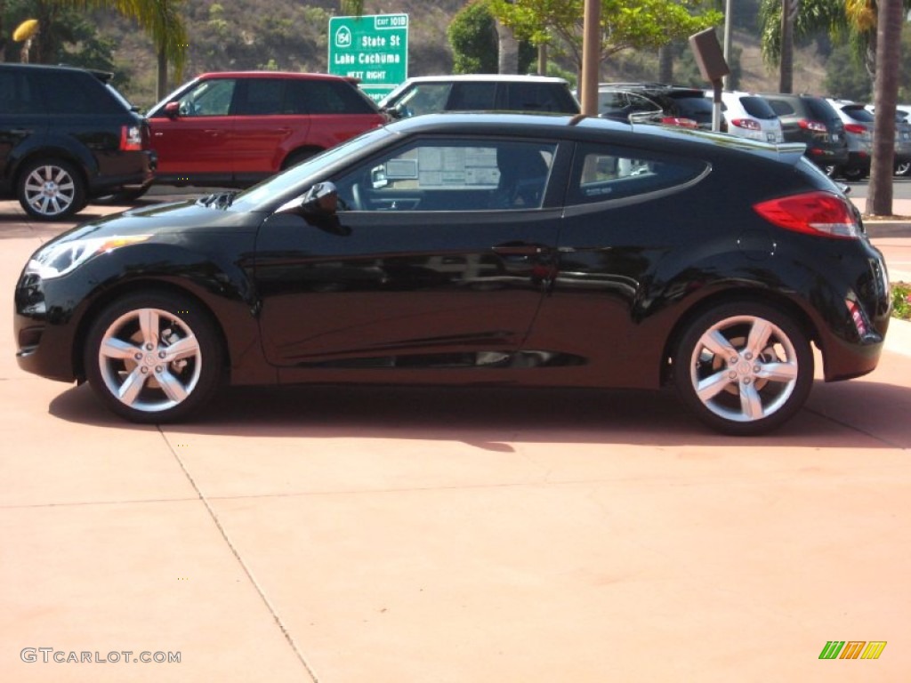 Ultra Black 2012 Hyundai Veloster Standard Veloster Model Exterior Photo #54887557