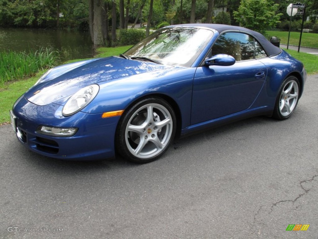 2006 911 Carrera Cabriolet - Cobalt Blue Metallic / Sand Beige photo #1