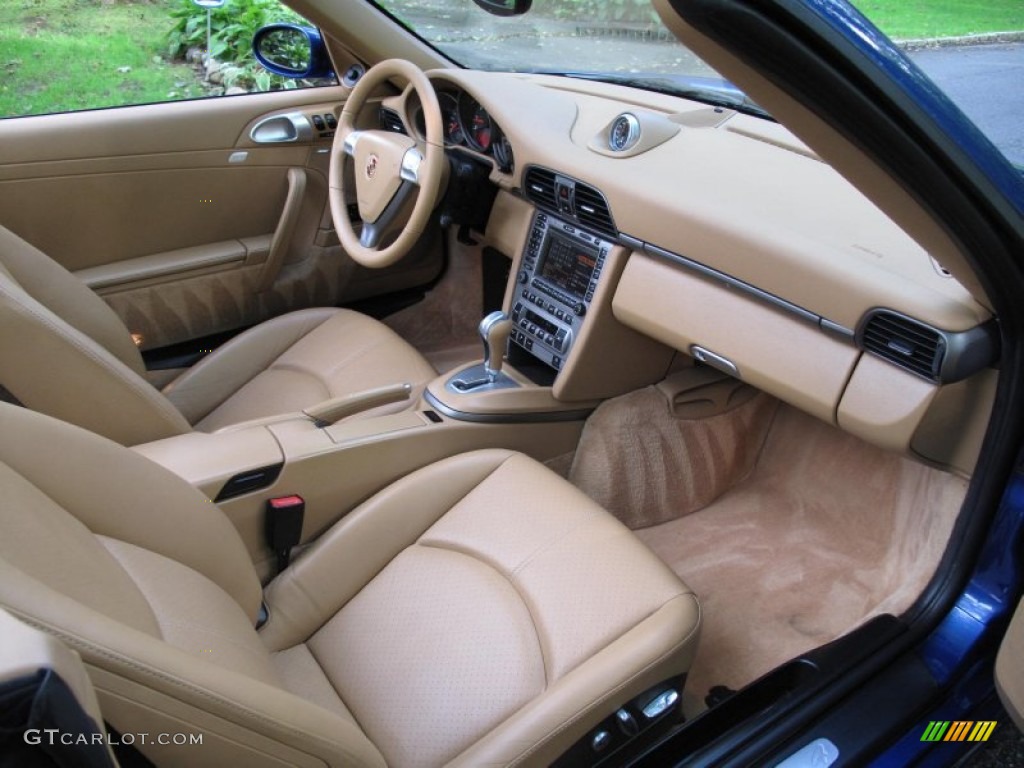 Sand Beige Interior 2006 Porsche 911 Carrera Cabriolet Photo #54888019