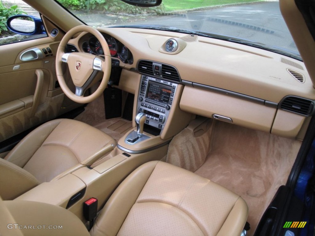 2006 Porsche 911 Carrera Cabriolet Sand Beige Dashboard Photo #54888046