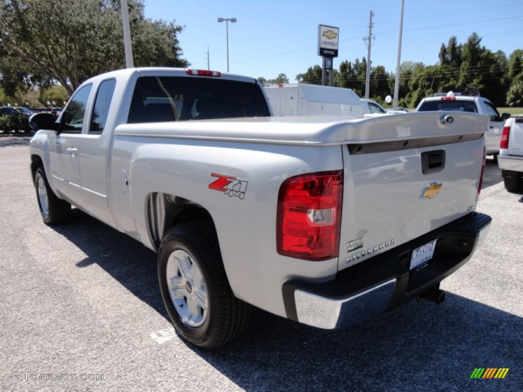 2011 Silverado 1500 LTZ Extended Cab 4x4 - Sheer Silver Metallic / Ebony photo #3