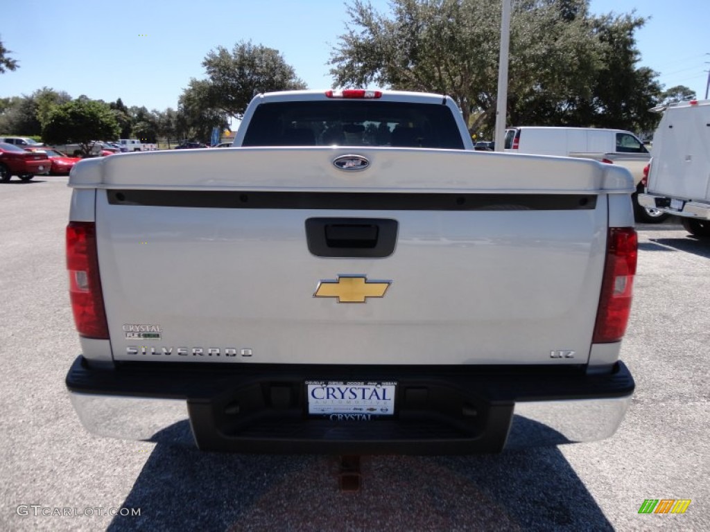 2011 Silverado 1500 LTZ Extended Cab 4x4 - Sheer Silver Metallic / Ebony photo #7