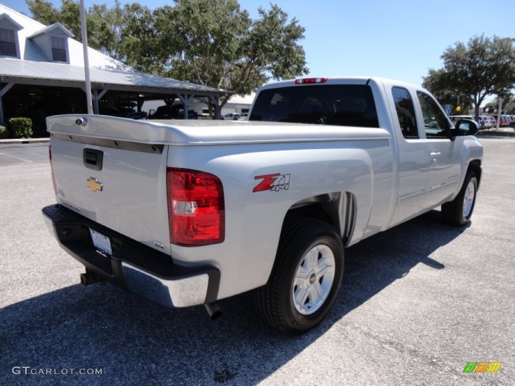 2011 Silverado 1500 LTZ Extended Cab 4x4 - Sheer Silver Metallic / Ebony photo #8