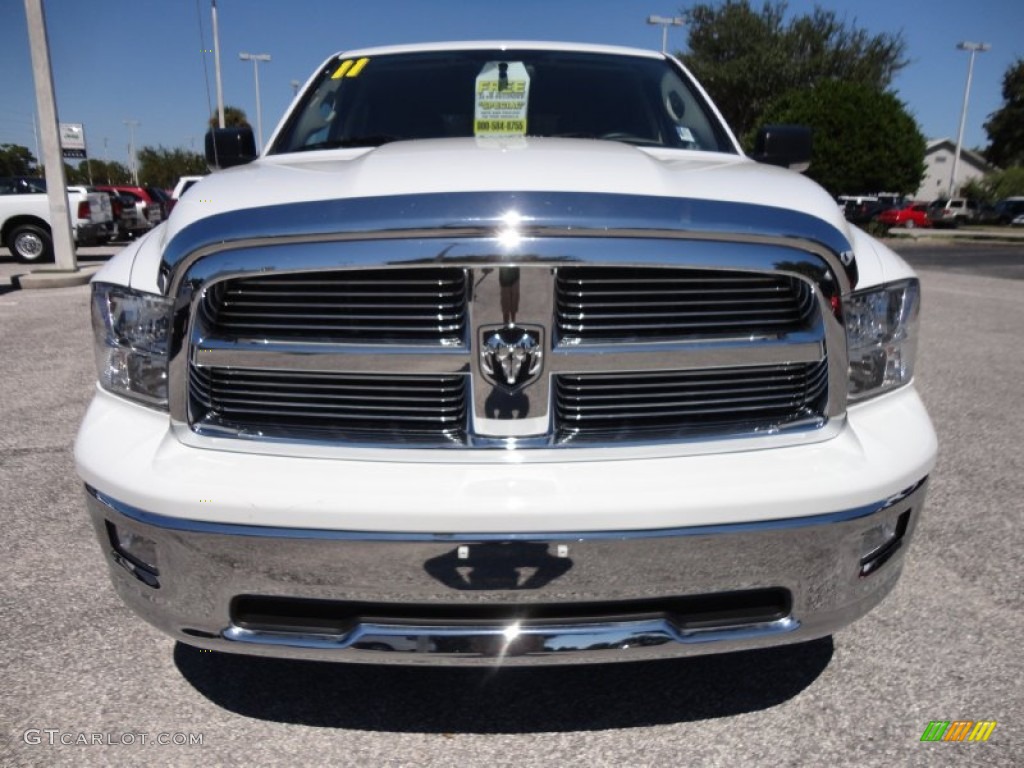 2011 Ram 1500 Big Horn Crew Cab - Bright White / Dark Slate Gray/Medium Graystone photo #13