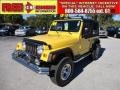 2004 Solar Yellow Jeep Wrangler Sport 4x4  photo #1