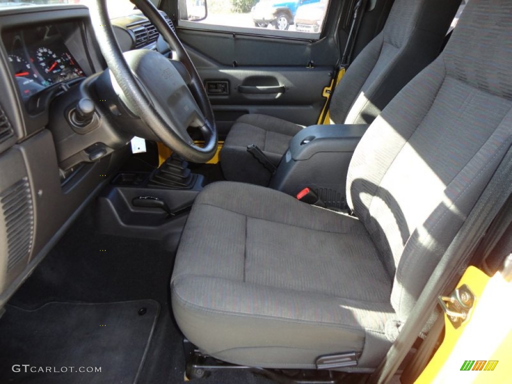 2004 Wrangler Sport 4x4 - Solar Yellow / Dark Slate Gray photo #4