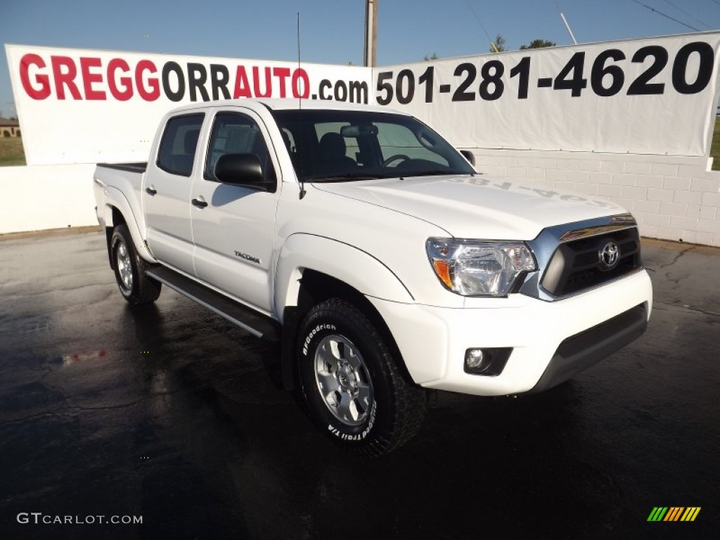 Super White Toyota Tacoma