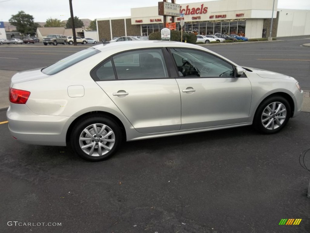 2012 Jetta SE Sedan - White Gold Metallic / Titan Black photo #8