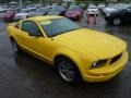 2005 Screaming Yellow Ford Mustang V6 Premium Coupe  photo #6