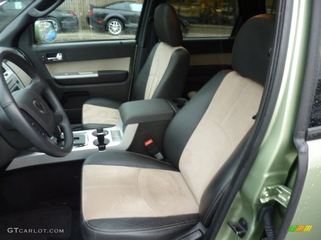 Black/Stone Alcantara Interior 2010 Mercury Mariner I4 Premier 4WD Photo #54893131