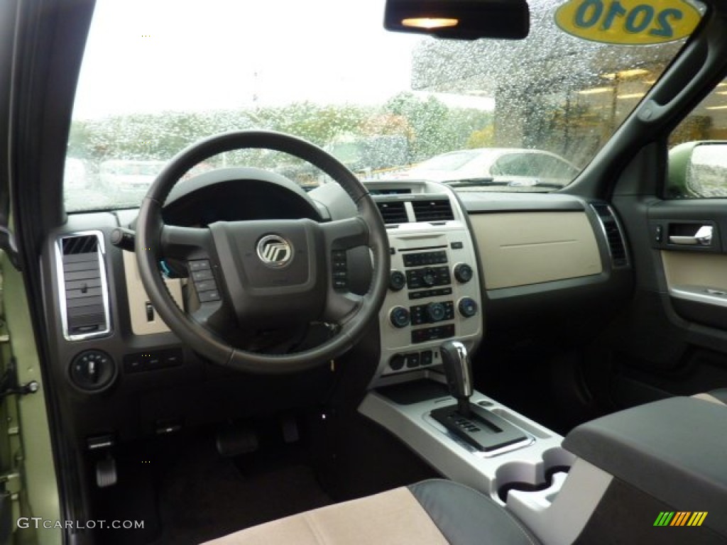 2010 Mercury Mariner I4 Premier 4WD Black/Stone Alcantara Dashboard Photo #54893146