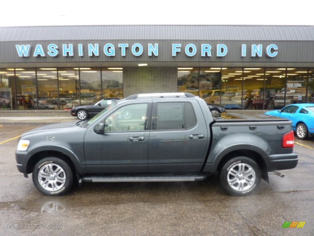 2010 Explorer Sport Trac Limited 4x4 - Black Pearl Slate Metallic / Camel/Sand photo #1