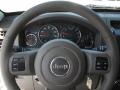 2012 Jeep Liberty Pastel Pebble Beige Interior Steering Wheel Photo