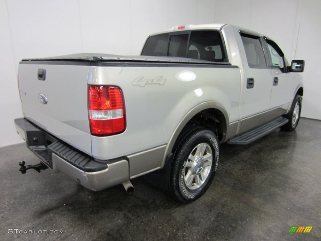 2006 F150 Lariat SuperCrew 4x4 - Smokestone Metallic / Black photo #12