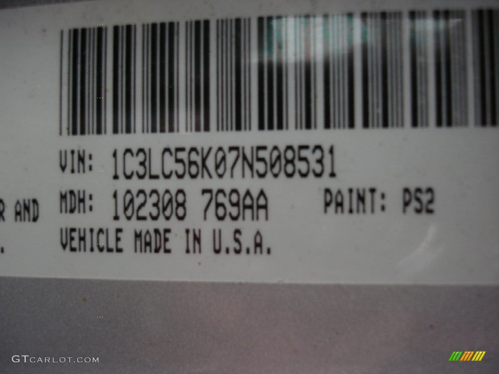 2007 Sebring Touring Sedan - Bright Silver Metallic / Dark Slate Gray/Light Slate Gray photo #16