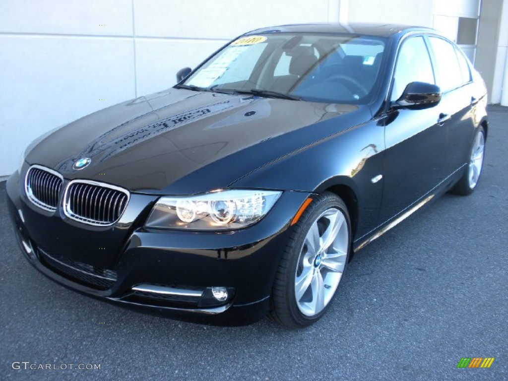 2010 3 Series 335i Sedan - Jet Black / Black photo #2