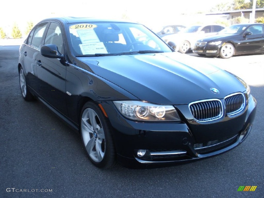 2010 3 Series 335i Sedan - Jet Black / Black photo #3
