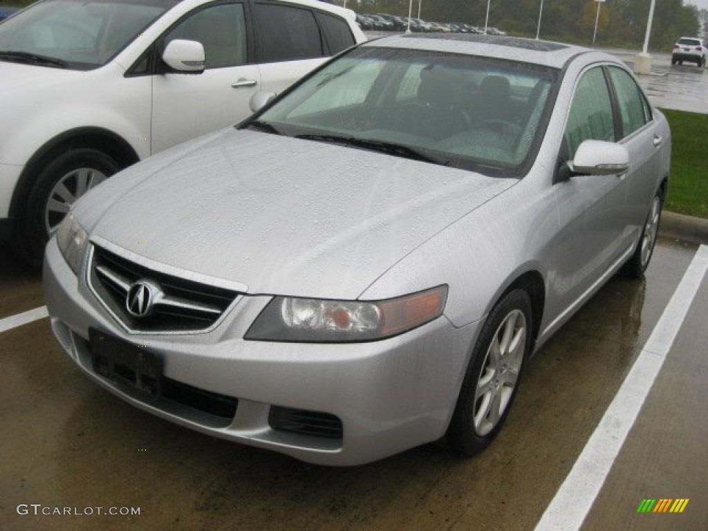 2004 TSX Sedan - Satin Silver Metallic / Ebony photo #1