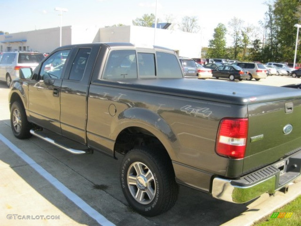 2005 F150 XLT SuperCab 4x4 - Dark Stone Metallic / Medium Flint Grey photo #6
