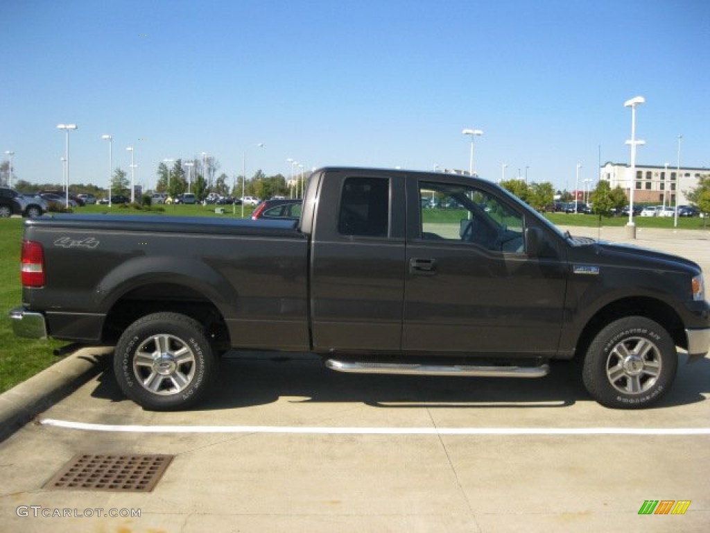 2005 F150 XLT SuperCab 4x4 - Dark Stone Metallic / Medium Flint Grey photo #11