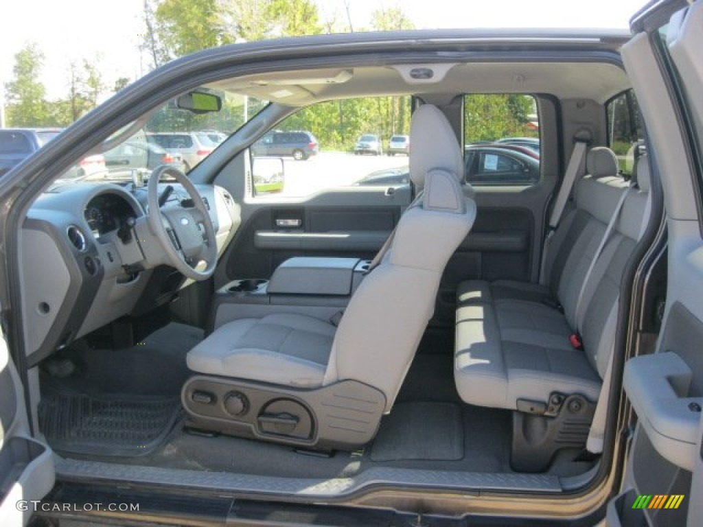 2005 F150 XLT SuperCab 4x4 - Dark Stone Metallic / Medium Flint Grey photo #14